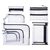 HERMA 20244 toilettas & koffer voor toiletbenodigdheden EVA (Ethyleen-vinyl-acetaat) Zwart, Wit