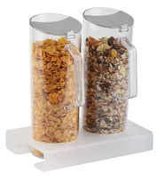 Cerealien-Bar LUCKY 3-tlg. Maße: ca. 26 x 17 x 29 cm 1 Ständer, Plexiglas