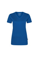 Damen V-Shirt COOLMAX®, royalblau, XL - royalblau | XL: Detailansicht 1