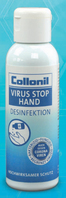 Händedesinfektionsmittel Collonil Virus Stop Hand, gegen Corronaviren u. Influenzaerreger, 100ml