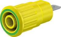 4 mm Sicherheitsbuchse grün/gelb SEB4-F/N