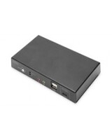 DIGITUS KVM Switch 2-Port 4K30Hz USB-C/USB/HDMI KVM-Umschalter Typ C HDMI