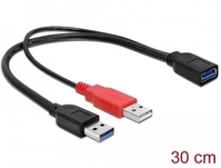 Delock Kabel USB 3.0 Typ A Stecker + USB Typ A Stecker > USB 3.0 Typ A Buchse