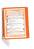 Durable VARIO WALL 5 Display Panel Desk Stand | 5 Panels | A4 Orange