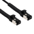 FTP CAT8.1 40 Flexline Gigabit Netwerkkabel - CU - Buigbare connector - 0,5 meter - Zwart