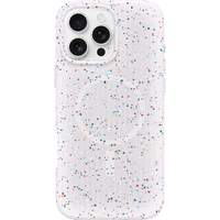 OtterBox Symmetry Core mit MagSafe für Apple iPhone 16 Pro Max Sprinkles, Weiss, Schutzhülle mit MagSafe, nachhaltig