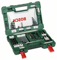 Bosch 2607017307 V-Line Box, Bohrer- und Bit-Set, 68-teilig, Klappmesser, Magnet