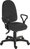 Ergo Trio Ergonomic High Back Fabric Operator Office Chair with Fixed Arms Black - 2901BLK/0288 -