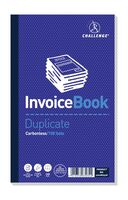 Challenge Carbonless Duplicate Invoice Book 100 Sets 210x130mm (Pack of 5)