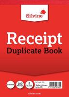 Silvine 105x148mm Duplicate Receipt Book Carbon Gummed Taped Cloth Bind(Pack 12)