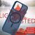 MagSafe Hülle Hybrid für iPhone 15 Pro Frosted Hard Case Handyhülle Schutz Rand Dunkel-Blau