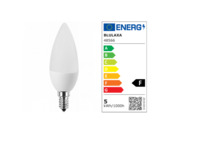 LED-Lampe, E14, 5 W, 470 lm, 240 V (AC), 4000 K, 230 °, matt, weiß, F