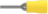 Isolierter Stiftkabelschuh, 0,12-0,4 mm², AWG 26 bis 22, 1.14 mm, gelb
