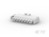 Steckergehäuse, 8-polig, RM 6.35 mm, gerade, natur, 640586-1