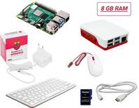 Raspberry Pi® Desktop Kit Raspberry Pi® 5 B 8 GB 4 x 2.4 GHz Billentyűzettel, Egérrel, Noobs OS-sel, Tápegységgel, Házzal, HDMI™ kábellel