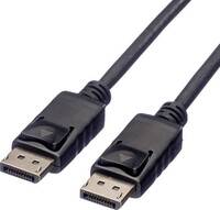 Roline Kijelző csatlakozó Csatlakozókábel DisplayPort dugó, DisplayPort dugó 1.50 m Fekete 11.04.5767 Árnyékolt DisplayPort kábel