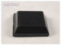 Öntapadós gumi műszerláb 12,1 x 3,1 mm, fekete, 24 db, Hammond Electronics 1421T8BK