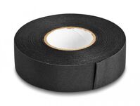 Cloth Tape 25 m x 25 mm untearable self-adhesive black Tape & Adhesives