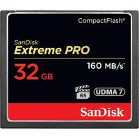 Extreme PRO CF 160MB/S 32GB 32GB Extreme Pro CF 160MB/s, 32 GB, CompactFlash, 160 MB/s, 150 MB/s, Multicolor