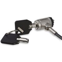 6Ft (2M) Laptop Cable Lock , With Keys - Keyed Security ,