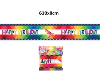 cordon de sécurité "happy birthday" 6.1m