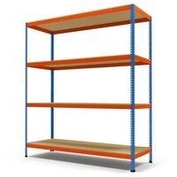 Wide span heavy duty shelving