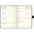 Taschenkalender Kompagon 10x14cm PU-Einband schwarz Kalendarium 2025