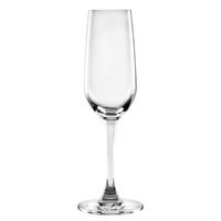 Olympia Mendoza Flute Glasses with Fine Cut Rim - 185ml - Pack of 6