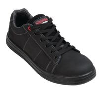 Slipbuster Safety Trainers Made of Nubuck Leather - Slip Resistant in Black - 44