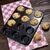 Vogue Non Stick Mini Muffin Tray with 12 Cups Made of Carbon Steel - 32x24cm