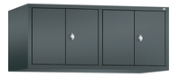 C+P Aufsatz-Garderobenschrank Classic, 4 Abteile, H500B1190T500 mm