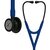 3M™ Littmann® Cardiology IV™ Stethoskop für die Diagnose, Black-Edition Bruststück, Schlauch in Marineblau, Schlauchanschluss und Ohrbügel in Schwarz, 69 cm, 6168