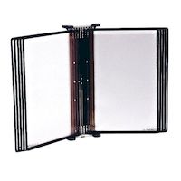 DOCAFLEX MURAL INOX 10 poches antistatiques A4 noi