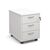 Office mobile pedestal drawers - delivery and install - 3 drawers, white