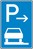 Verkehrszeichen VZ 315-61 Parken auf Gehwegen (Anfang), 900 x 600, 2mm flach, RA 2