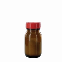 100ml Wide-mouth bottles amber glass PTFE-lined screw caps
