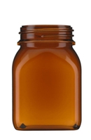 500 ml Square wide-mouth containers series 310 PVC amber without cap no. 9073073
