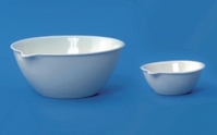 Abdampfschalen mit flachem Boden Porzellan halbtief (LLG-Labware) | Nennvolumen: 154 ml