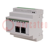 LED controller; for DIN rail mounting; 24VDC; IP20; F&Home; RJ45