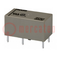 Relay: electromagnetic; SPST-NO + SPST-NC; Ucoil: 9VDC; 5A/250VAC