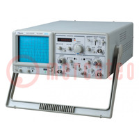 Oscilloscope: analogue; 20MHz; Ch: 2; 100÷240VAC; 1MΩ/25pF; ≤17.5ns