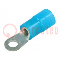 Tip: ring; M3; Ø: 3.2mm; 1÷2.5mm2; crimped; for cable; insulated