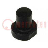 Button; round; black; plastic; MEC1625006,MEC3FTH9