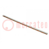 Busbar; Poles: 3; 400VAC; 63A; No.of mod: 57; 1000mm