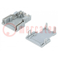 Plug case; PIN: 15; unshielded; Locking: latch; for cable; straight