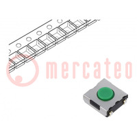 Mikroschalter TACT; SPST-NO; Pos: 2; 0,05A/12VDC; SMT; 980mN; 2,5mm