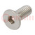 Screw; M4x10; 0.7; Head: countersunk; hex key; HEX 2,5mm; DIN 7991