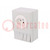 J-type socket; 250VAC; 10A; IP20; for DIN rail mounting