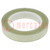 Tape: electrical insulating; W: 19mm; L: 66m; Thk: 0.063mm; acrylic
