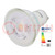 Lampadina LED; bianco freddo; GU10; 230VAC; 390lm; P: 4,6W; 36°